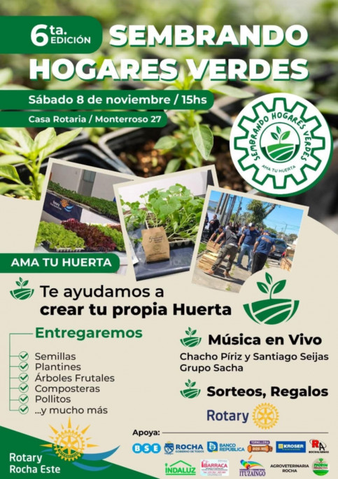 6ª Edición de Sembrando Hogares Verdes en Rocha