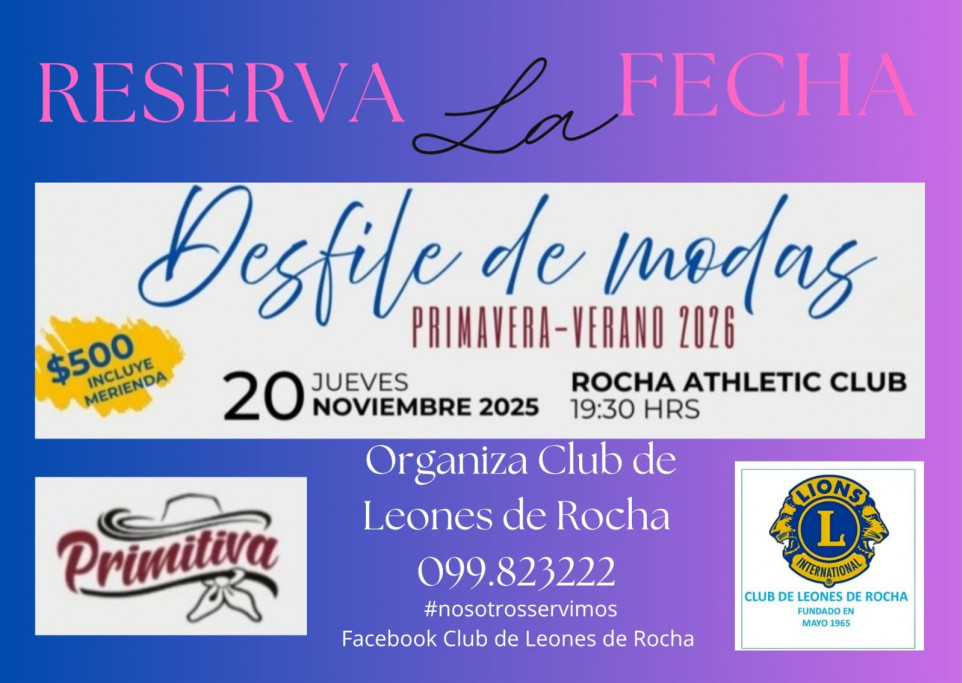 Desfile de Modas Primavera-Verano 2026 en Rocha