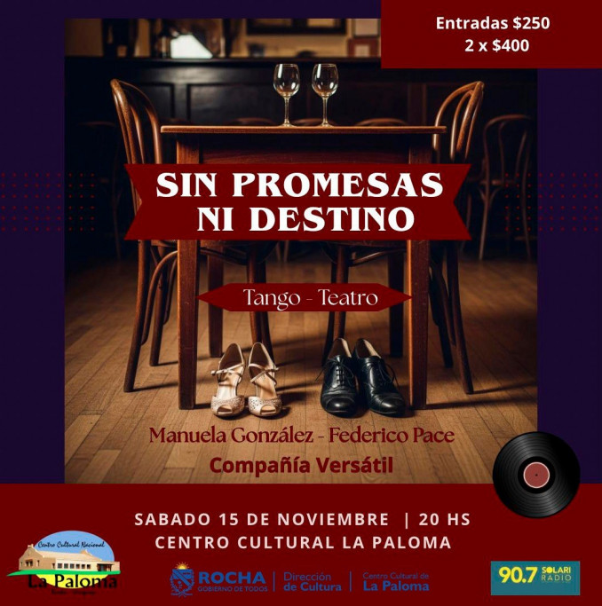 Tango Teatro en La Paloma – Sin Promesas Ni Destino