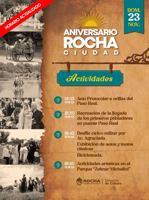 Aniversario de Rocha Ciudad en Paso Real