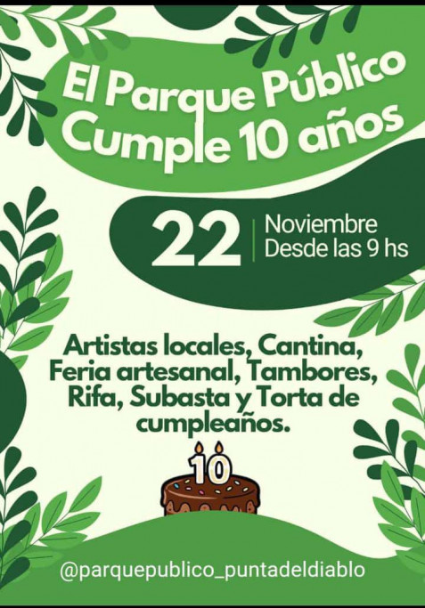 Aniversario 10 años del Parque Público Punta del Diablo