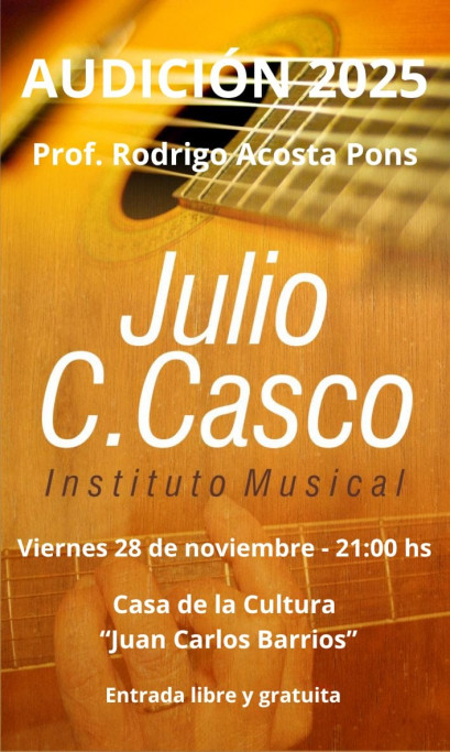 Audición 2025 – Prof. Rodrigo Acosta Pons en Chuy