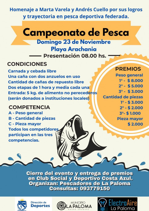 Campeonato de Pesca en Playa Arachania – La Paloma