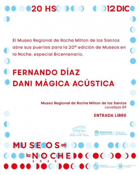 20° Edición Museos en la Noche - Especial Bicentenario en Rocha