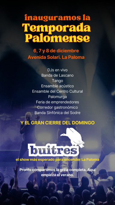 Inauguración Temporada Palomense en La Paloma