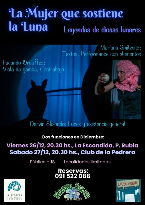 La Mujer que sostiene la luna – Leyendas de diosas lunares en La Pedrera