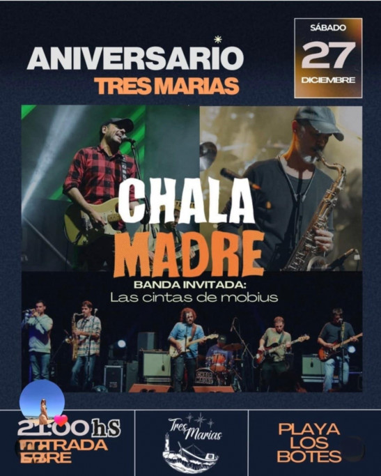 Aniversario del Parador Tres Marías en Playa Los Botes, La Paloma