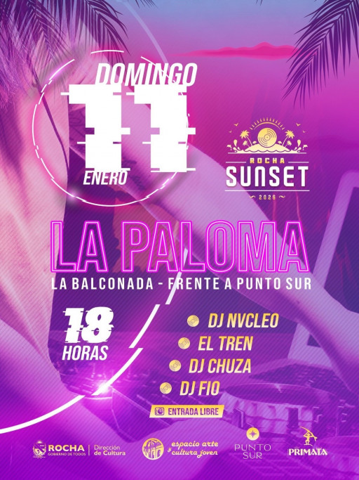Rocha Sunset Enero 2026 en La Paloma