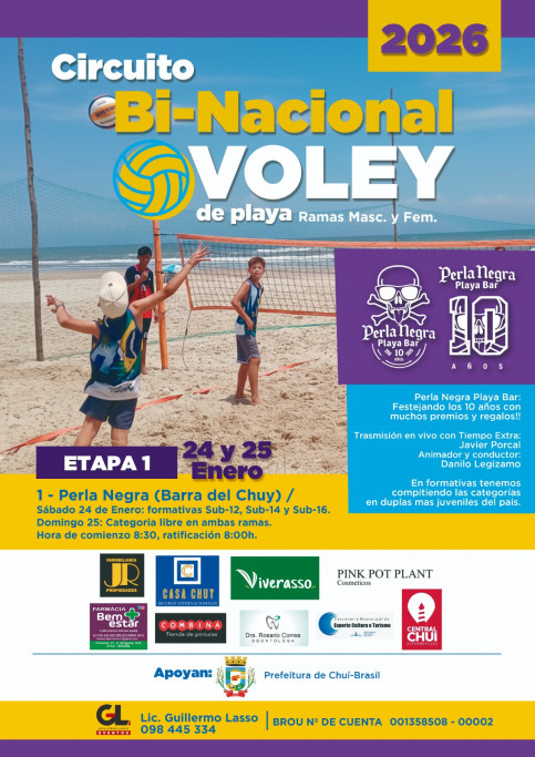 Circuito Bi-Nacional de Vóley de Playa – Etapa 1