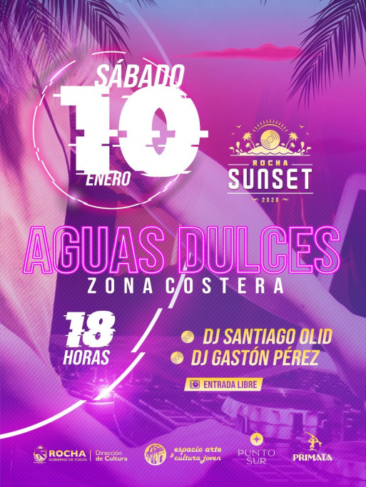 Rocha Sunset 2026 en Aguas Dulces