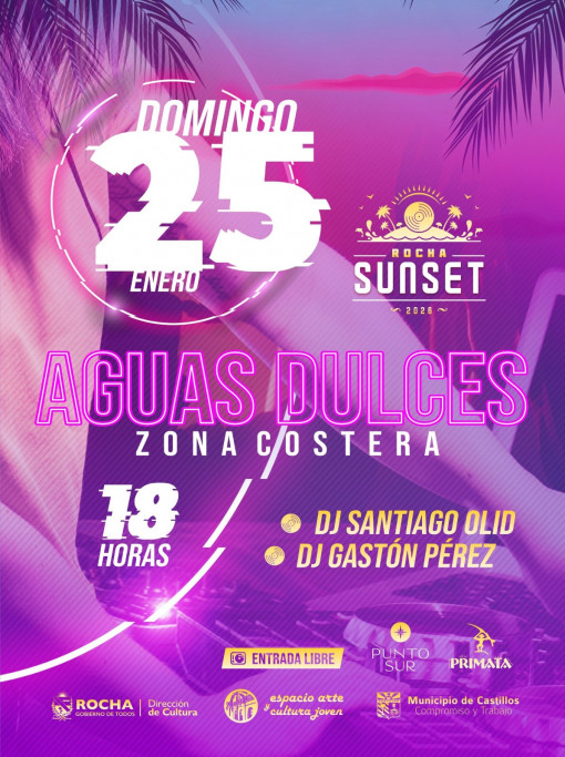 Rocha Sunset 2026 en Aguas Dulces