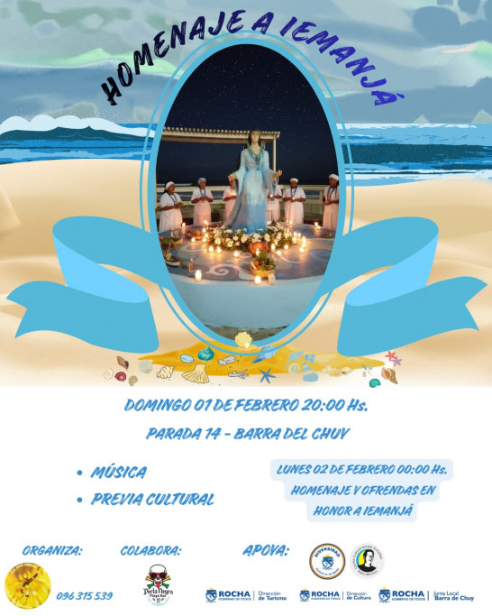 Homenaje a Iemanjá en Barra del Chuy - Puimayen 2026