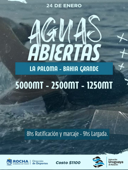 Competencia de Aguas Abiertas en La Paloma 2026