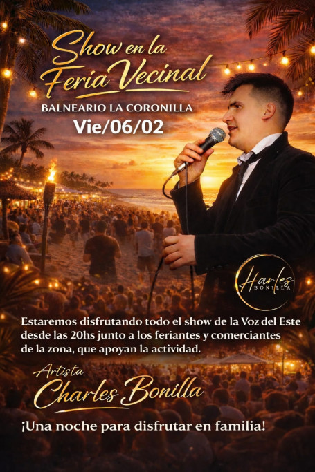 Show con Charles Bonilla en La Coronilla