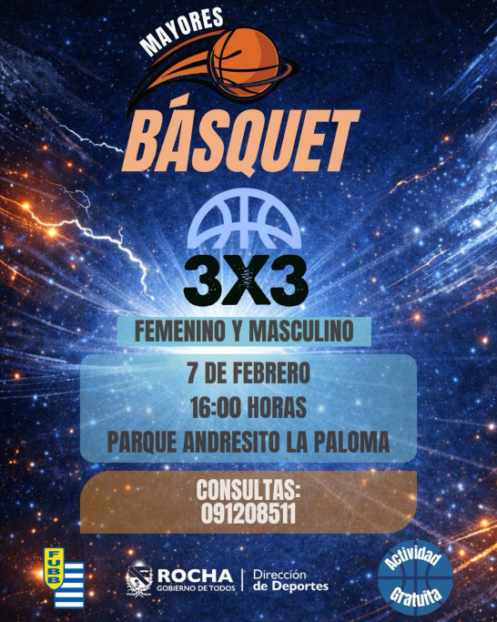 Torneo de Básquetbol 3x3 en La Paloma