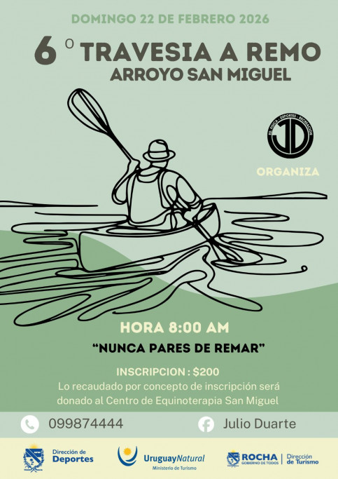 6° Travesía a Remo Arroyo San Miguel en 18 de Julio