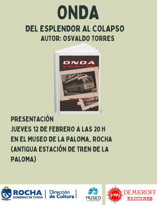 Presentación del libro Onda – "Del Esplendor al Colapso" en La Paloma