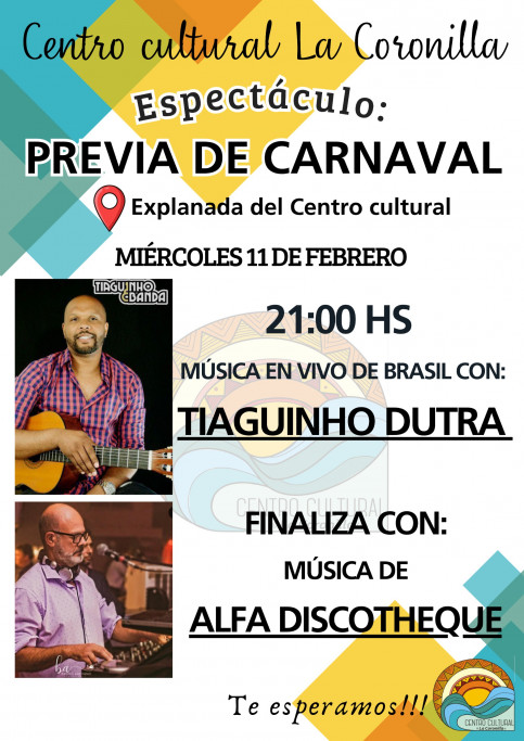 Previa de Carnaval en La Coronilla con música en vivo
