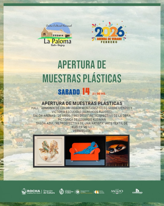 Apertura de Muestras Plásticas en el Centro Cultural Nacional de La Paloma
