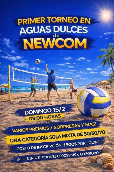 1er. Torneo de Newcom en Aguas Dulces 2026