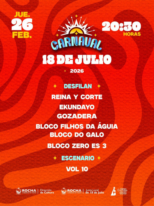 Carnaval 2026 en 18 de Julio