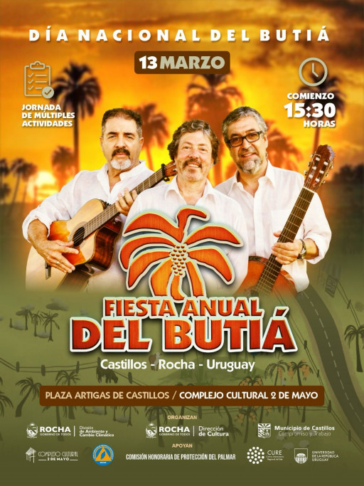 Festival Anual del Butiá en el Complejo Cultural 2 de Mayo de Castillos