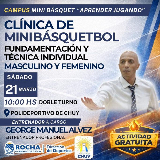 Clínica de Mini Básquetbol en Chuy