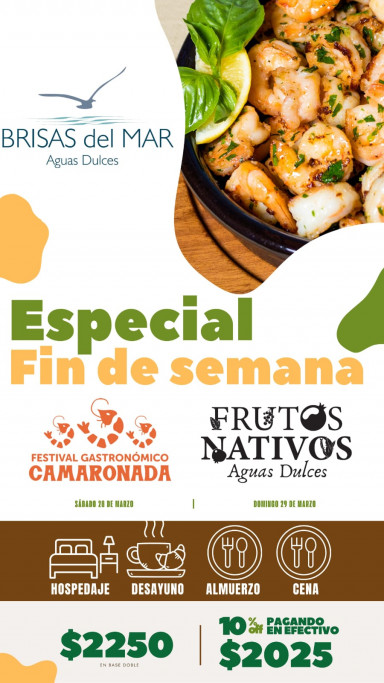 Especial de fin de semana en Aguas Dulces