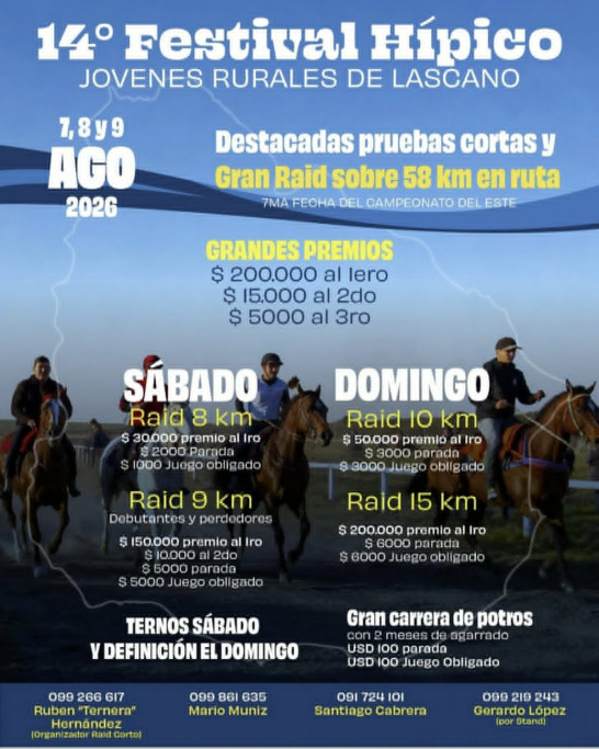 14° Festival Hípico Jóvenes Rurales de Lascano