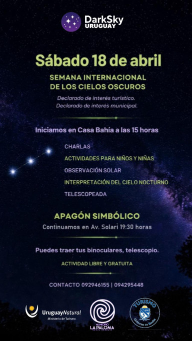 Semana internacional de los cielos oscuros en La Paloma
