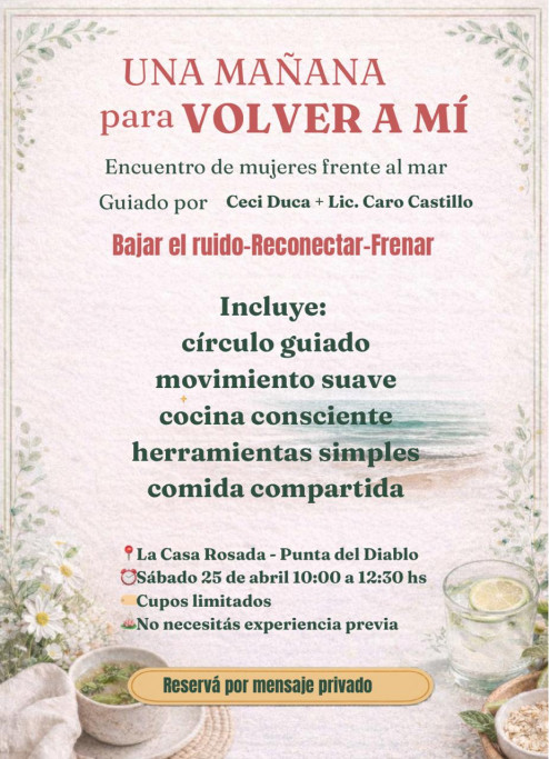 "Una mañana para volver a mí" en Punta del Diablo