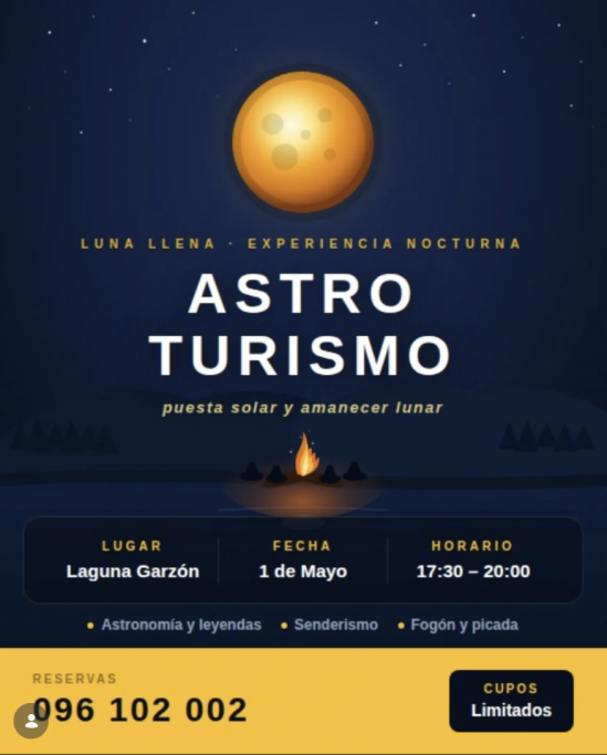 Senderismo y astronomía en Laguna Garzón