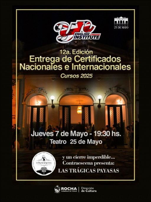 12ª edición entrega de certificados de Yn Institute en Rocha