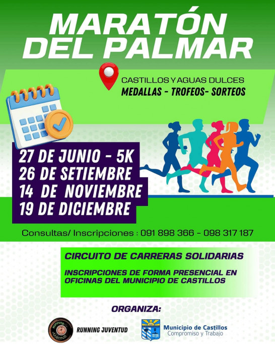Maratón del Palmar 2026 en Castillos