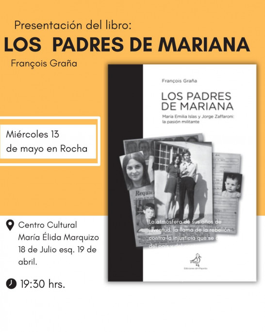 Presentación del libro "Los Padres de Mariana" en Rocha