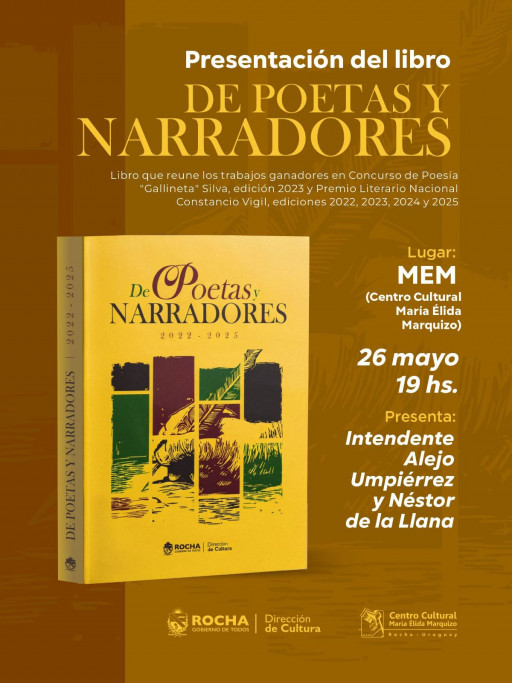 Presentación del libro "De Poetas y Narradores" en Rocha