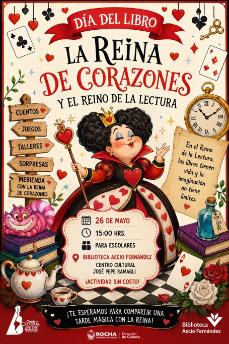 Día del Libro: La Reina de Corazones y el reino de la lectura