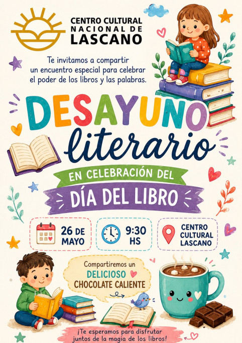 Desayuno y Chocolate Literario en Lascano