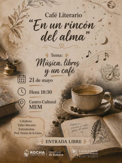Café Literario “En un rincón del alma” en Rocha