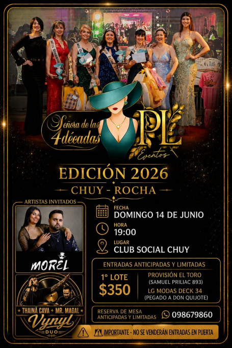 Señora de las 4 Décadas – Edición 2026 en Chuy