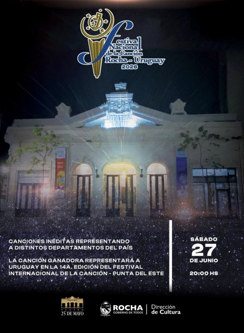 Festival Nacional de la Canción 2026 en Rocha
