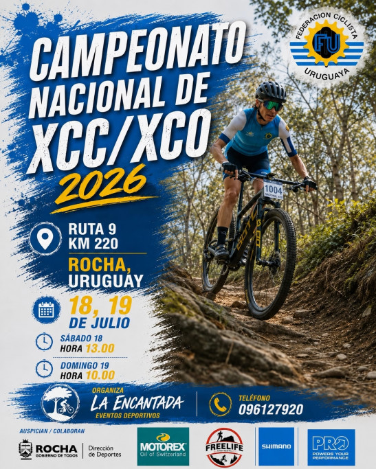 Campeonato Nacional de Mountain Bike XCC/XCO 2026 en Rocha