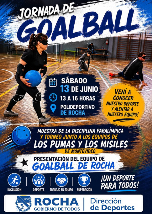 Jornada de Goalball en Rocha