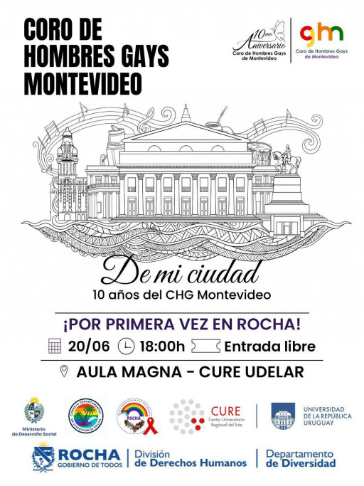 “De mi Ciudad” – 10 años del Coro de Hombres Gays de Montevideo