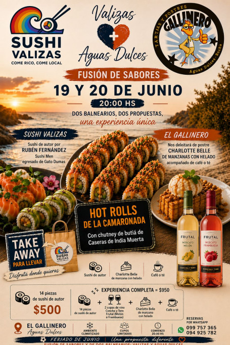 Fusión de Sabores entre Valizas y Aguas Dulces