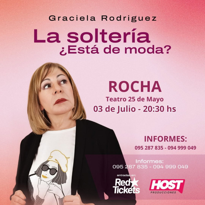 Graciela Rodríguez presenta "La Soltería: ¿Está de moda?" en Rocha