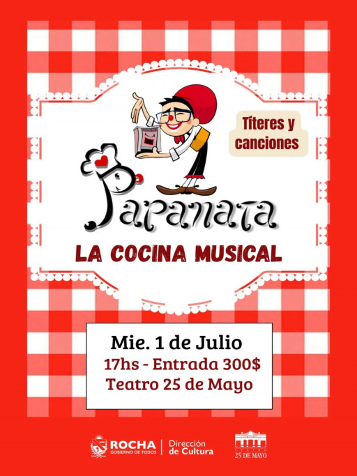 Papanata presenta "La Cocina Musical" en Rocha