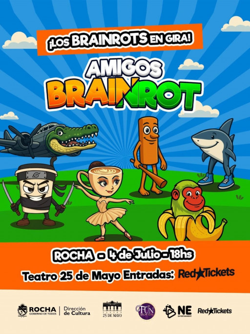 Musical infantil "Amigos Bainrot" en Rocha