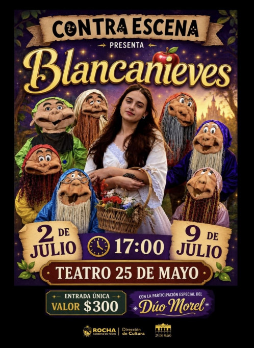 "Blancanieves y los siete enanitos gigantes" en Rocha
