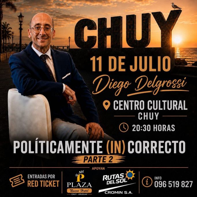 Diego Delgrossi presenta "Políticamente (In)Correcto" en Chuy